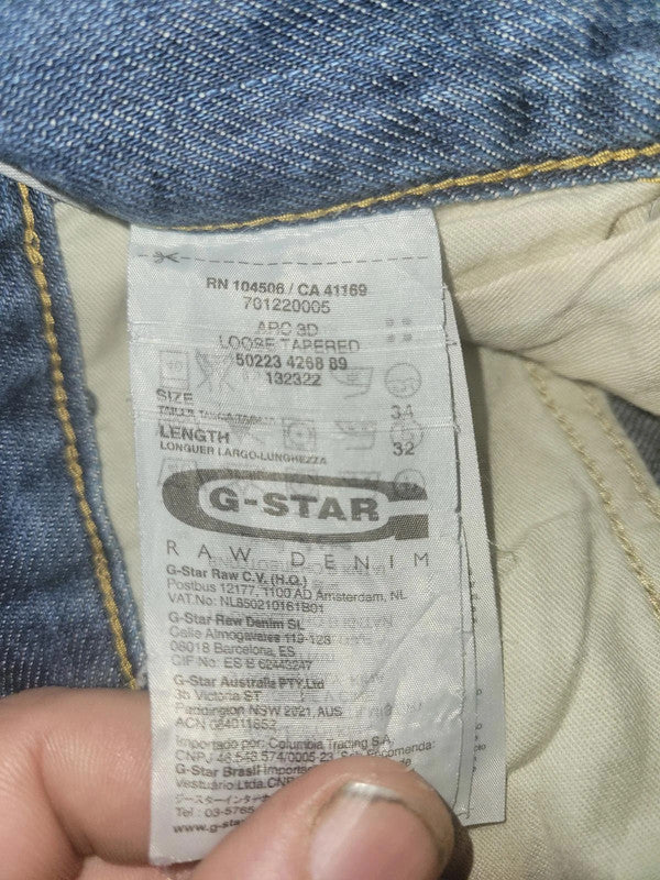 G-Star Raw 3301 Loose Tapered Jeans (W34 L32)