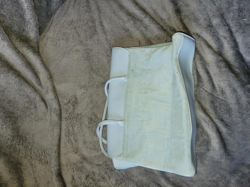 Retro Y2K Light Blue & White Handbag
