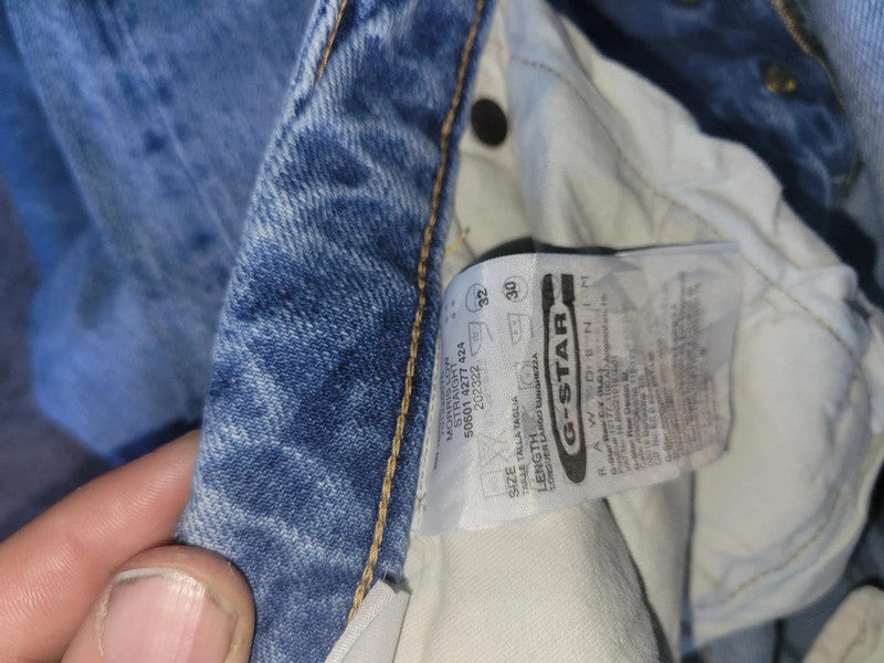 G-Star RAW Blue Denim Straight Jeans W32 L30
