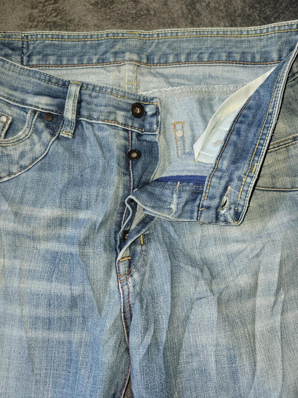 Vintage Diesel Industry Light Wash Bootcut Jeans Size 36