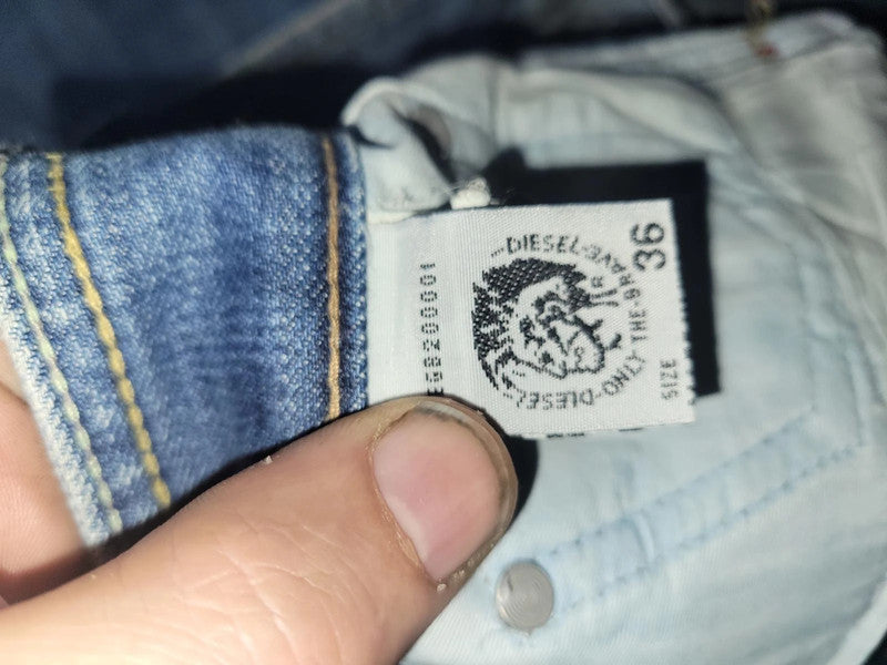 Vintage Diesel Industry Light Wash Bootcut Jeans Size 36