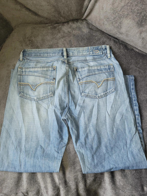 Vintage Diesel Industry Light Wash Bootcut Jeans Size 36