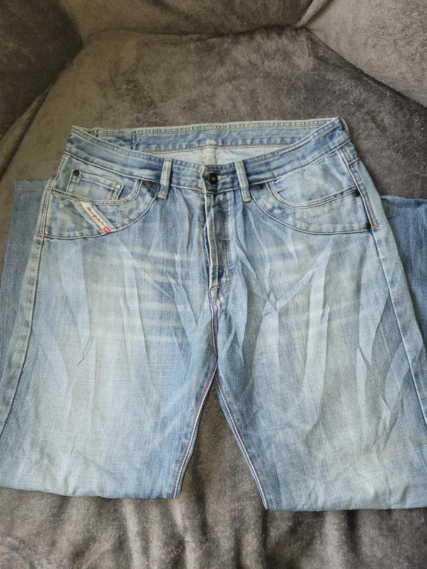 Vintage Diesel Industry Light Wash Bootcut Jeans Size 36