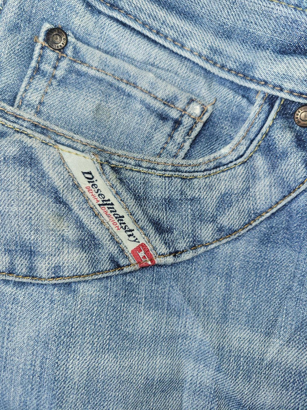 Vintage Diesel Industry Light Wash Bootcut Jeans Size 36