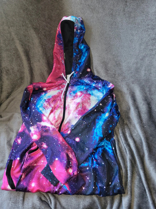 Galaxy Print Vintage Jumpsuit