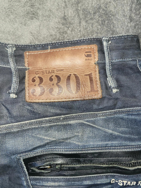 Vintage G-Star Raw 3301 Riley Loose Tapered Jeans W33 L30