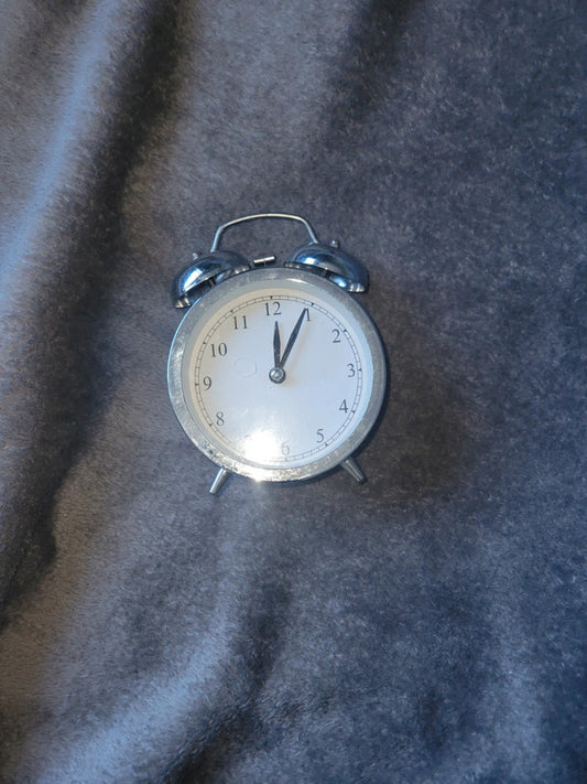 Silver Vintage Alarm Clock