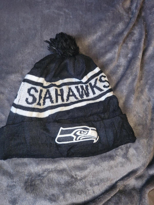 Seattle Seahawks New Era Beanie with Pom-Pom
