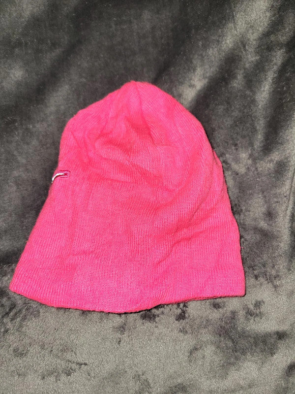 Kids' Nike Pink Beanie with Reflective Swoosh