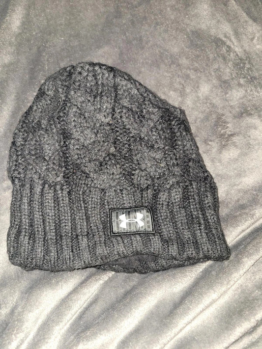 Under Armour Women's Black Cable Knit Beanie OSFA