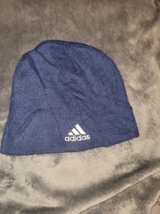 Youth - Navy Blue Adidas Beanie Hat