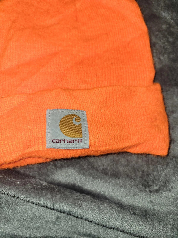 Bright Orange Carhartt Beanie - Unisex Streetwear