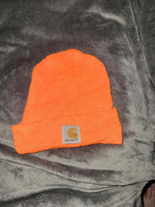 Bright Orange Carhartt Beanie - Unisex Streetwear