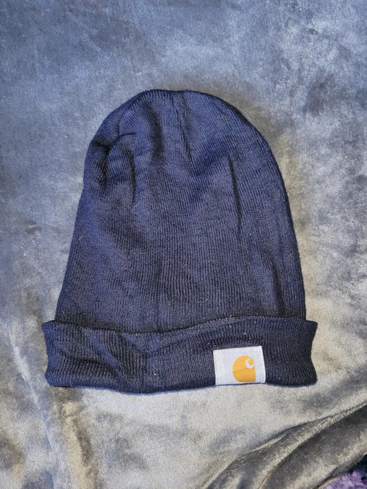 Carhartt Navy Blue Acrylic Beanie Hat - One Size Fits All