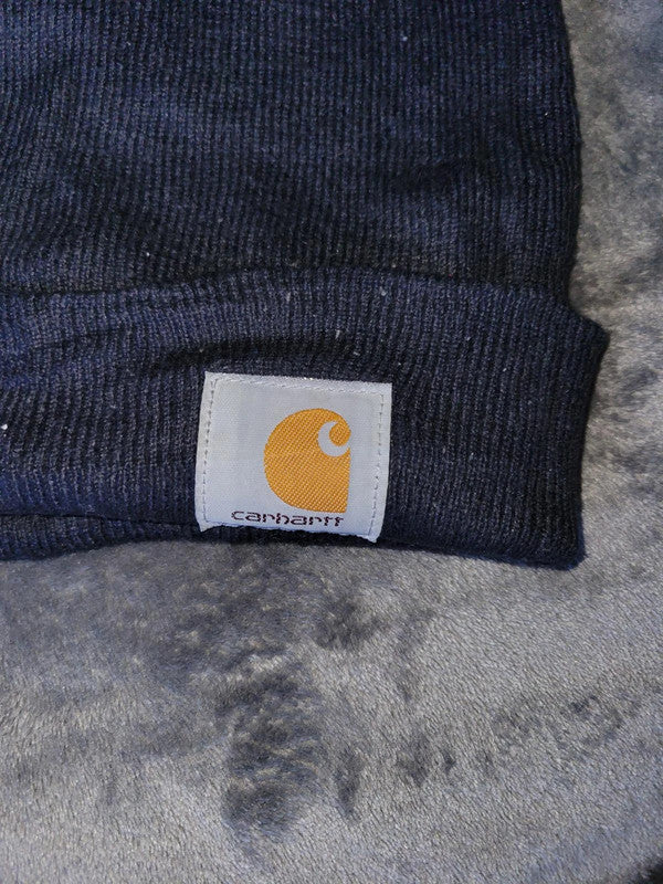 Carhartt Navy Blue Acrylic Beanie Hat - One Size Fits All