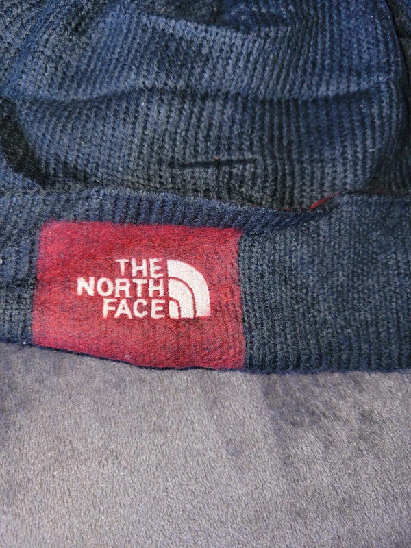 The North Face Grey & Red Beanie