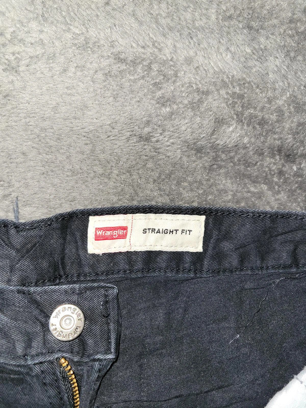 Wrangler Vintage Black Straight Fit Trousers