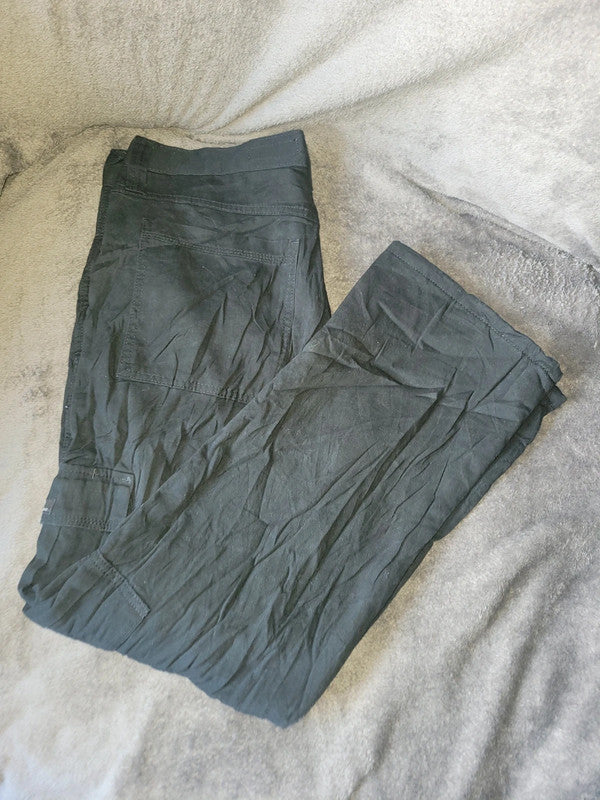Vintage Wrangler Black Relaxed Fit Cargo Trousers