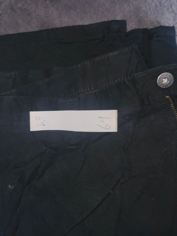 Vintage Wrangler Black Relaxed Fit Cargo Trousers