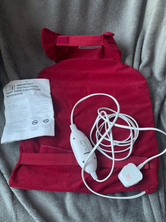 Electric heating pad / heat pad with cover and strap.