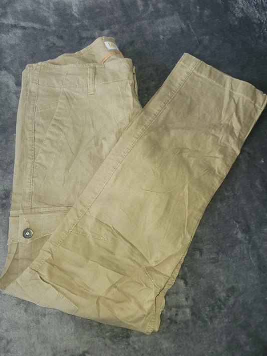 Vintage Lee Slim Fit Tapered Leg Khaki Cargo Trousers