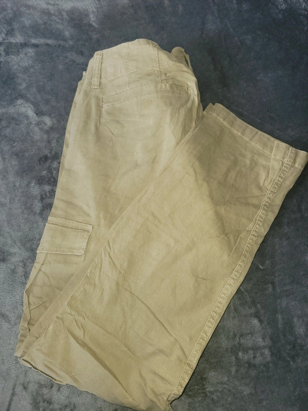 Vintage Lee Slim Fit Tapered Leg Khaki Cargo Trousers