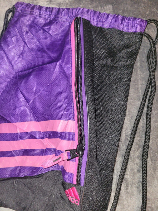 Vintage Adidas Drawstring Gym Bag