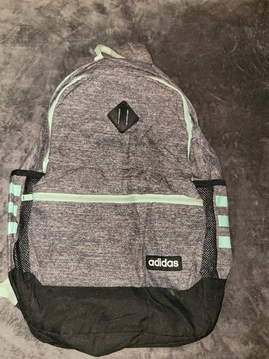 Gym Adidas Grey & Mint Green Backpack