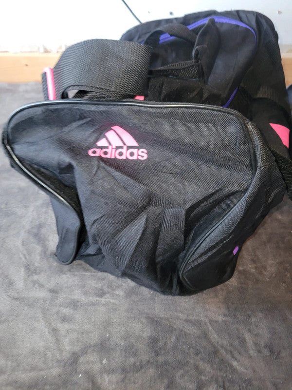 Vintage Adidas Black & Pink Gym Bag