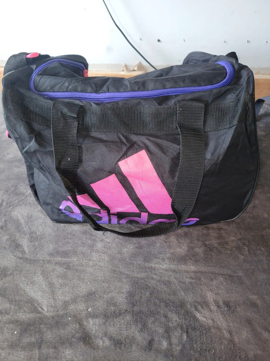 Vintage Adidas Black & Pink Gym Bag