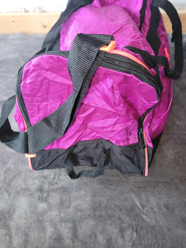 Vintage Adidas Gym Bag in Vibrant Magenta and Black