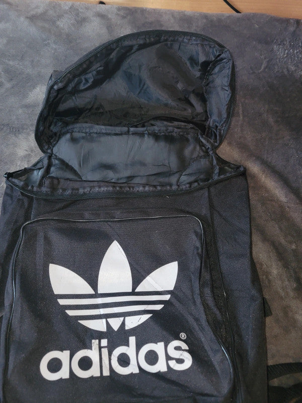 Adidas Originals Black Backpack with Trefoil Logo