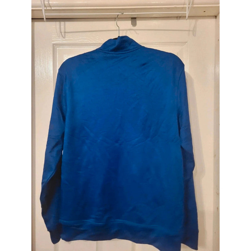 Reebok Speedwick Royal Blue 1/4 Zip Long Sleeve Top - Men's M