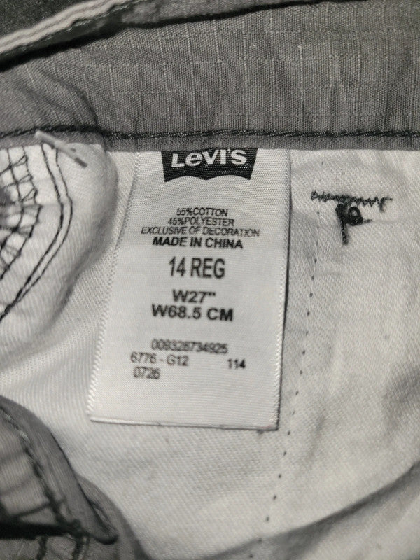 Levi’s Grey Cargo Style Shorts – Men’s W27 (14 REG) Casual Summer Wear