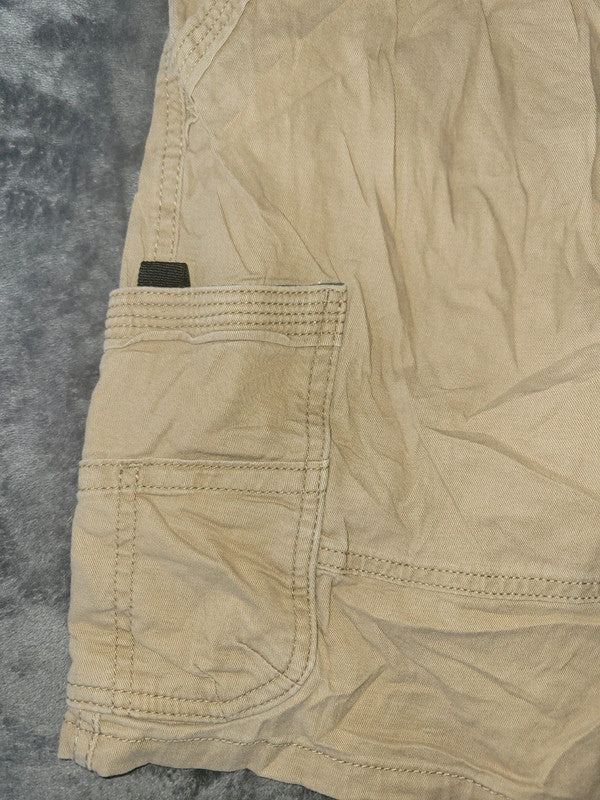 Wrangler Classic Straight Cargo Shorts – Men’s W28 Beige Khaki