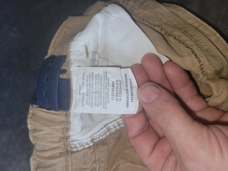 Wrangler Classic Straight Cargo Shorts – Men’s W28 Beige Khaki