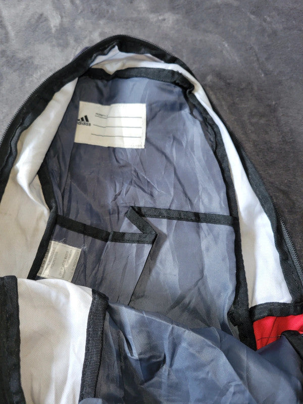 Adidas Red & Black Backpack – 3 Stripes Sports Rucksack