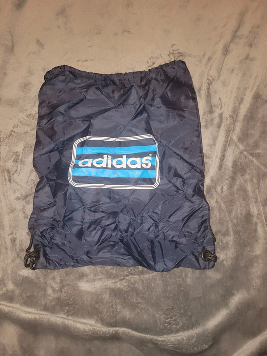 Adidas Navy Drawstring Gym Sack – Retro Logo