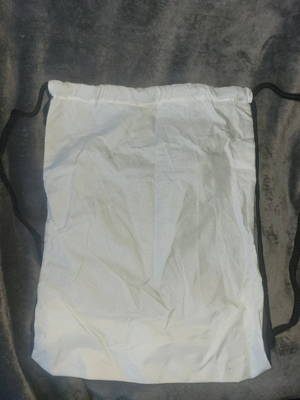 Adidas White & Black Drawstring Gym Sack – Custom Printed Logo