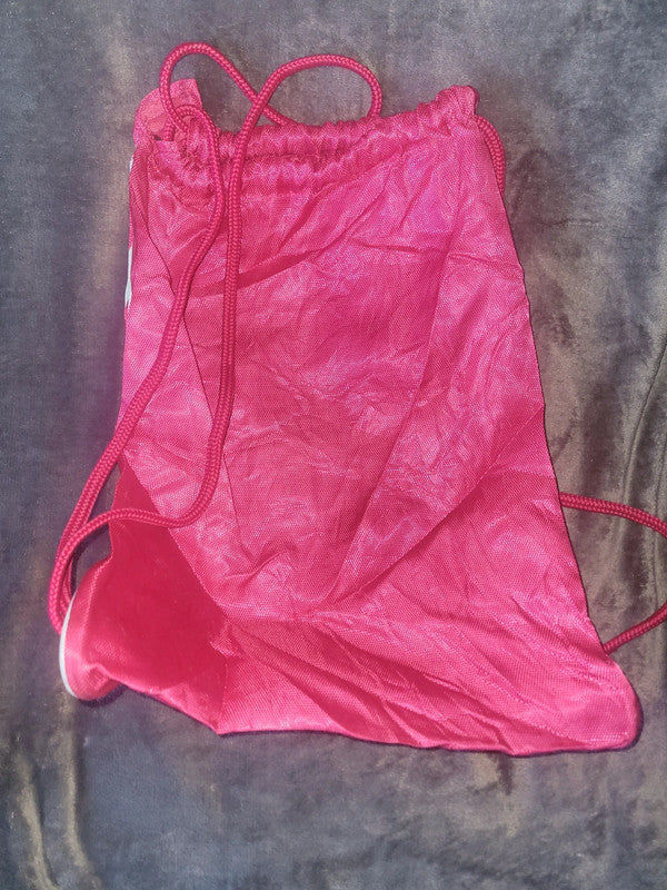 Adidas Drawstring Gym Sack – Bright Pink with White 3-Stripes