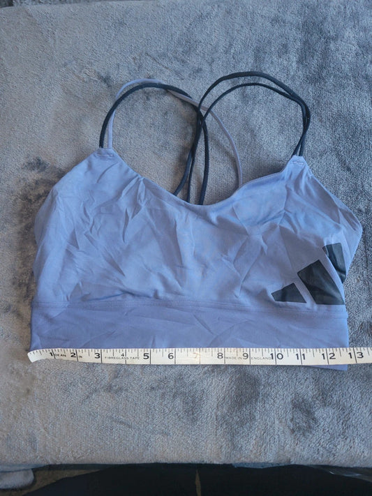 Adidas Women’s Light Purple Sports Bra – Strappy Back, Size S