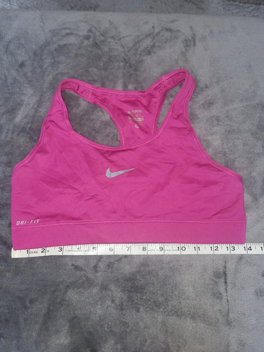 Nike Pro Women’s Sports Bra – Pink Dri-Fit, Size M