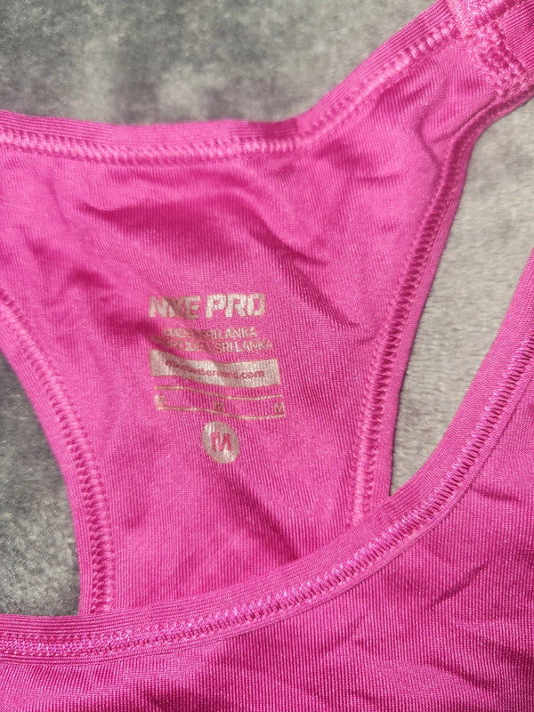 Nike Pro Women’s Sports Bra – Pink Dri-Fit, Size M