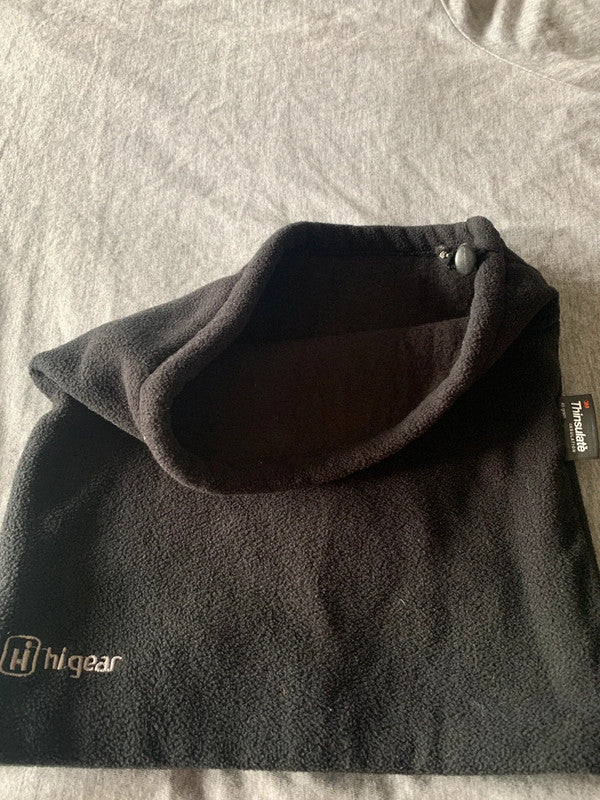 Hi Gear Thinsulate Fleece Neck Warmer – Black Thermal Snood