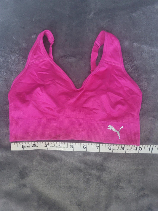 Puma Pink Adjustable Sports Bra – Size S