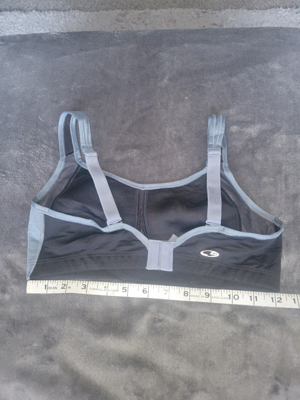 Champion Black & Grey Sports Bra – Size M