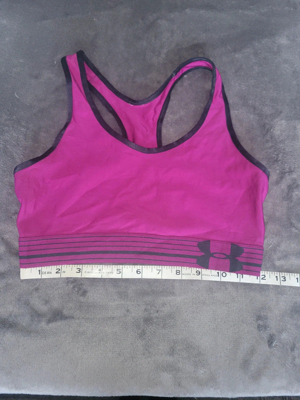 Under Armour Sports Bra Pink/Black – Size S