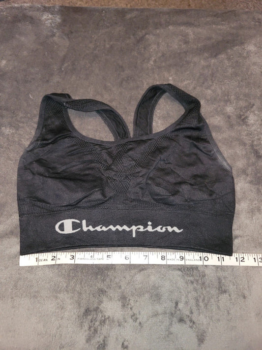 Champion Black Seamless Sports Bra – Size S