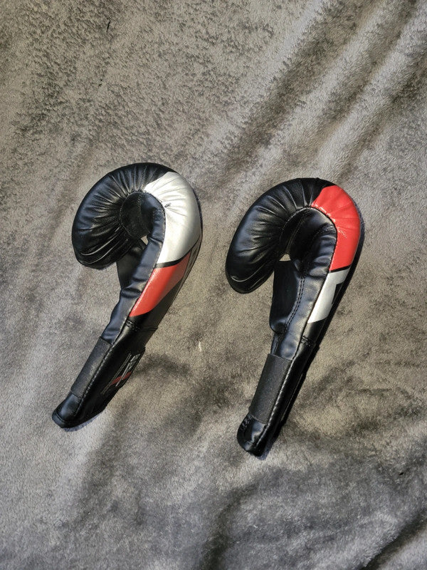 RDX mma Boxing Gloves - Black, Red & White Training Mitts