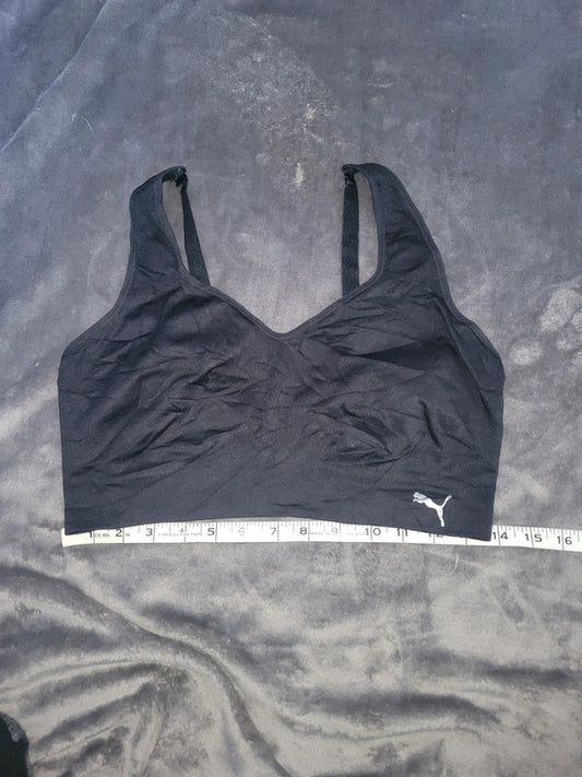 Puma Black Adjustable Strap Sports Bra – Women’s XL